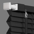 thumbnail image 3 of LazBlinds No Tools No Drill Cordless 1" Vinyl Mini Blinds, 100% Blackout Blinds for Indoor Windows, Room Darkening Privacy Window Blinds and Shades for Interior, 47" W x 48" H, Black, 3 of 6