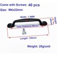 thumbnail image 4 of 20x Kitchen Cabinet Door Handles Cupboard Drawer Bedroom Furniture Pull 96mm Pitch, Aluminum, with screws, 4 of 5