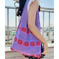 thumbnail image 2 of Kukuzhu Mesh Tote Bag for Women Large Hobo Bag Shoulder Bag Handmade Knitted Tote Bag Cute Purses Summer Handbag Beach Bag, 2 of 3