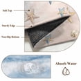 thumbnail image 6 of Blue Summer Beach Area Rugs 5'x7', Washable Small Throw Rugs for Laundry Room Playroom, Coastal Waves Ocean Starfish Conch Indoor Outdoor Rug Non-Slip Low Pile Carpet Runner Reversible Floor Mats, 6 of 8