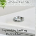 thumbnail image 5 of Envy 2mm Thin Plain Wedding Band for Men or Women Sterling Silver Ginger Lyne Collection, 5 of 6