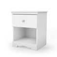thumbnail image 1 of Table de chevet 1 tiroir pour Enfants, fini Blanc solide, collection Crystal de Meubles South Shore, 1 of 8