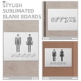 thumbnail image 3 of BRIGHTFUFU 6pcs Sublimation Signs Blank Aluminum Photo Signs For Printing Blank Sublimation Plates For Custom Decor, 3 of 8