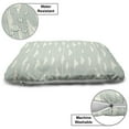 thumbnail image 3 of Clouds Pet Bed, Repetitive Abstract Cumulus Soft Pastel Tones Sky Striped Illustration, Resistant Pad for Dogs and Cats Cushion with Removable Cover, 24" x 39", Ivory and Pale Seafoam, by Ambesonne, 3 of 4