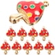 thumbnail image 1 of 10 amuletos de hongos para hacer joyas, colgantes con forma de hongo., 1 of 6