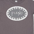 thumbnail image 4 of Inktastic Piano Keys Oval Boys or Girls Toddler T-Shirt, 4 of 5