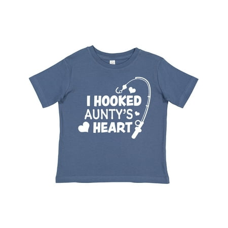 

Inktastic I Hooked Aunty s Heart with Fishing Rod Gift Toddler Boy or Toddler Girl T-Shirt
