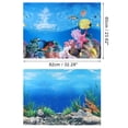 thumbnail image 2 of Unique Bargains Aquarium Background Poster Double-sided Fish Tank Background Decorative Paper Sticker 32.28"x23.62", 2 of 7