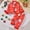 Red, variant on WENXIAOO Kids Christmas Pajamas Christmas Print Satin Pajama Set Long Sleeve 2 Piece Pajamas Set Holiday Pj Kids Girls Pjs Size 4-5 Years