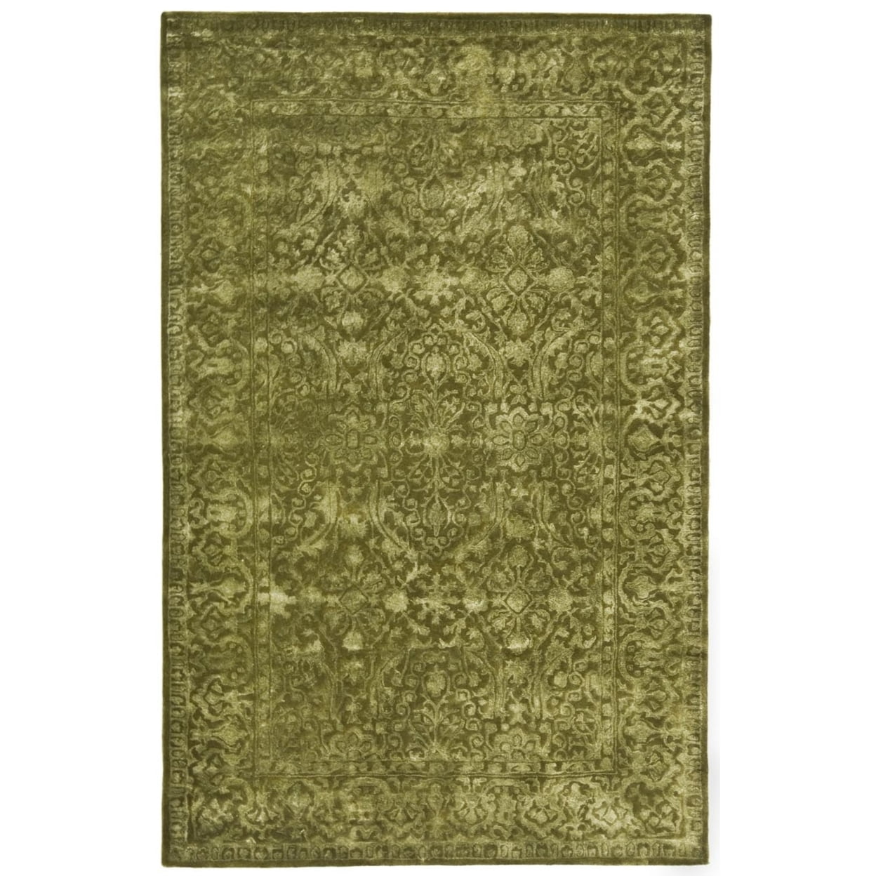 SAFAVIEH Toronto Deasun Solid Polyester Shag Area Rug, Light Grey, 3' x 5'