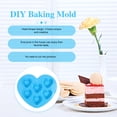 thumbnail image 2 of Silicone Cake Making Mold Heart-shape Cake Baking Mold Handmade Soap Making Mold, 2 of 8