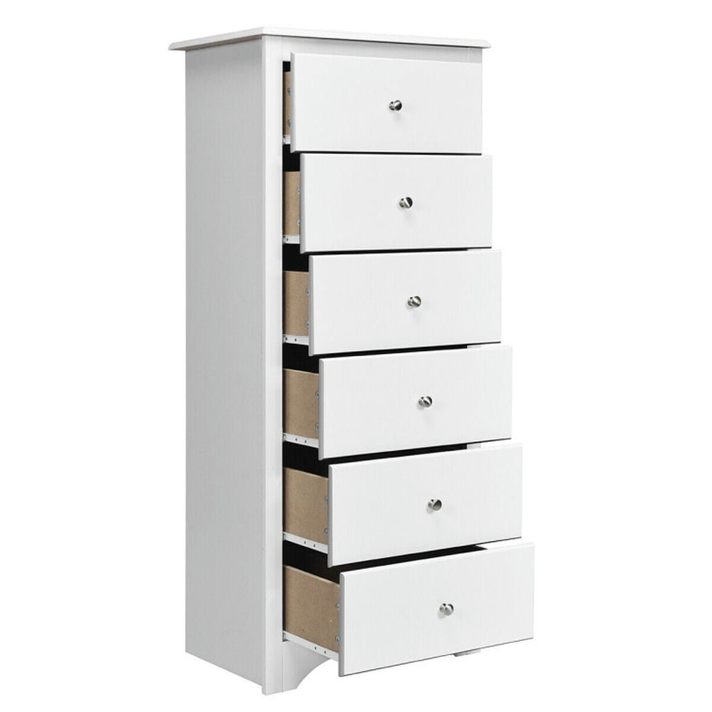 Finihen Bathroom Storage Cabinet, Bathroom Floor Cabinet, 6 Drawers Chest Dresser Clothes Storage Bedroom Furniture Cabinet, for Bathroom, Bedroom, White Finihen Bathroom Storage Cabinet, Bathroom Floor Cabinet, 6 Drawers Chest Dresser Clothes Storage Bedroom Furniture Cabinet, for Bathroom, Bedroom, White
