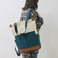 thumbnail image 3 of Lady Convertible Tote Daypack Laptop Backpack Business Bag Large Capacity Green, 3 of 8