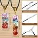 thumbnail image 4 of RV Colgante de cristal de energía curativa, collar de piedras curativas de Reiki, generador de purificación corporal emocional, colgante con cordón ajustable, curación espiritual Rojo Verde, 4 of 5