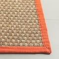 thumbnail image 3 of SAFAVIEH Natural Fiber Arbor Bordered Runner Rug, Natural/Rust, 2'6" x 12' - Coastal Design, Natural & Rust, Seagrass, Ideal for Entryway, Kitchen, Living Room, Office, Hallway, 3 of 11