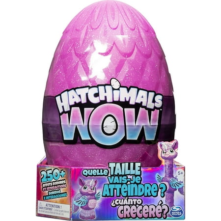 HATCHIMALS 6046989 WOW, Llalacorn 32 Inch (81.3 cm) Tall Interactive Hatchimal with Re-Hatchable Egg (Styles May Vary), Multicolour