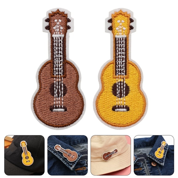 unbranded 2Ud Parche Para Ropa Con De Guitarra Multicolor Para Y Reparación