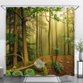 thumbnail image 1 of Tranquil Forest Scene Shower Curtain - Serene Nature Decor for Bathroom, 1 of 4