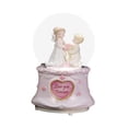 thumbnail image 3 of deevoka Couple Wedding Crystal Ball Desktop Ornament Collection Send Wedding Musical Toy style A, 3 of 9