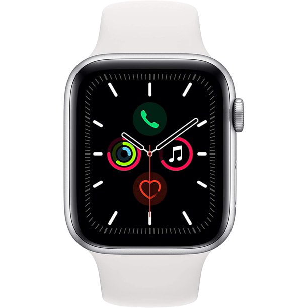 finansiel spor naturpark Apple Watch Series 4 - 44mm GPS Only, Silver Case with white Sport Band  (Scratch and Dent) - Walmart.com