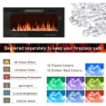 thumbnail image 4 of ChVans Fireplace TV Stand for TVs up to 80" with 36" Electric Fireplace, Farmhouse Entertainment Center with LED, Wooden Media Console for Living Room, Bedroom, 4 of 9