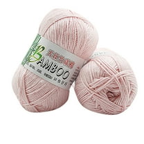 JLFNYA Cotton Yarn New 100% Bamboo Warm Soft Natural Knitting Crochet Knitwear Wool Yarn 50g Yarn Clearance
