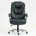thumbnail image 2 of Domi Bonn Height-Adjustable High Back PU Office Chair - Black, 2 of 7