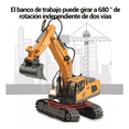 thumbnail image 4 of Excavadora Control Remoto Rc Juguete 11 Canal Aleación 1:20, 4 of 5