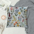 thumbnail image 2 of PHYHOO Wildflower Pillow Covers  Flowers Embroidered Decorative Pillowcases Throw Pillow Covers Farmhouse Pillow Cushion Cases Boho Home Decor Square Floral Pillow Case, 2 of 5