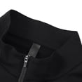 thumbnail image 6 of Men's Long Sleeve Athletic Shirts 1/4 Pullover Zip Quick Dry Sun Protection Rash Guard UPF 50+ Outdoor Running T-Shirts with Zipper Pocket Big and Tall Size 4XL Black, 6 of 9