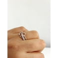 thumbnail image 6 of Halo Jewelers 10k Rose Gold 1/6 Carat (Ctw) Round Cut Natural White Diamond Infinity Heart Promise Engagement Ring for Women Wedding Birthday (Color: H-I, Clarity: I1-I2, 0.18Cttw) Ring Size-5.5, 6 of 6