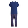 thumbnail image 4 of Fox + Badger Men's Short Sleeve Top and Pajama Pants Sleep Set, 2-Piece, Sizes S-XXL, 4 of 4