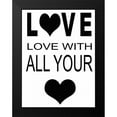 thumbnail image 2 of Greene, Taylor 12x14 Black Modern Framed Museum Art Print Titled - LOVE WITH ALL, 2 of 5