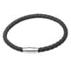 thumbnail image 2 of Pulseras para mujer, regalos para mujer, pulsera deportiva, pulsera magnética, pulsera de cuerda de cuero negro con hebilla magnética, pulsera, 2 of 5