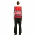 thumbnail image 2 of Toptie Asian Slim Fit High Visibility Mesh Safety Vest with Pockets, Multiple Color for Team Activity, 2 of 7