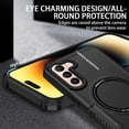 thumbnail image 3 of Magnetic Phone Case for Samsung Galaxy S22 Compatible with Magsafe, Military-Grade Shockproof Protective Case with Built-in Magnet Circle for Samsung Galaxy S22, MS Black, 3 of 9