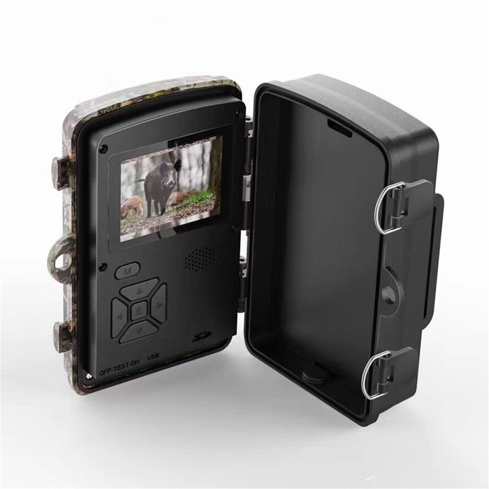 Outdoor Trail Camera 12MP 1080P for Wildlife Monitoring, PIR Infrared Night Vision Camera for Orchard Villa Fish Pond, IP66 Waterproof Hunting Scouting Device