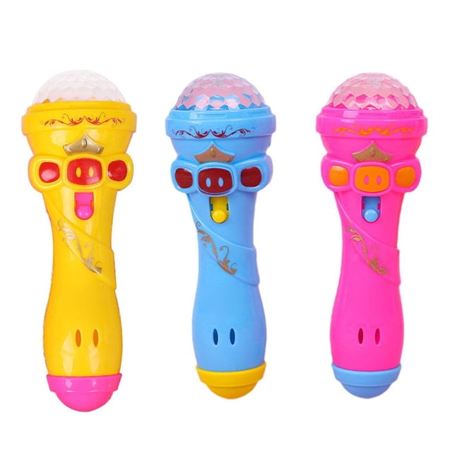 Microphone à Projection Clignotante en Forme de Torche Cadeau Gau Enfants L1Z8