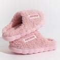 thumbnail image 2 of Pantuflas de algodón para parejas, para mujer, para invierno, para el hogar, antideslizantes, con suela gruesa y cálida, 2 of 2