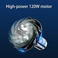thumbnail image 3 of Handheld Car Vacuum Cleaner 120w 7000pa Rechargeable For Car Silver_Perfect Gift, 3 of 4