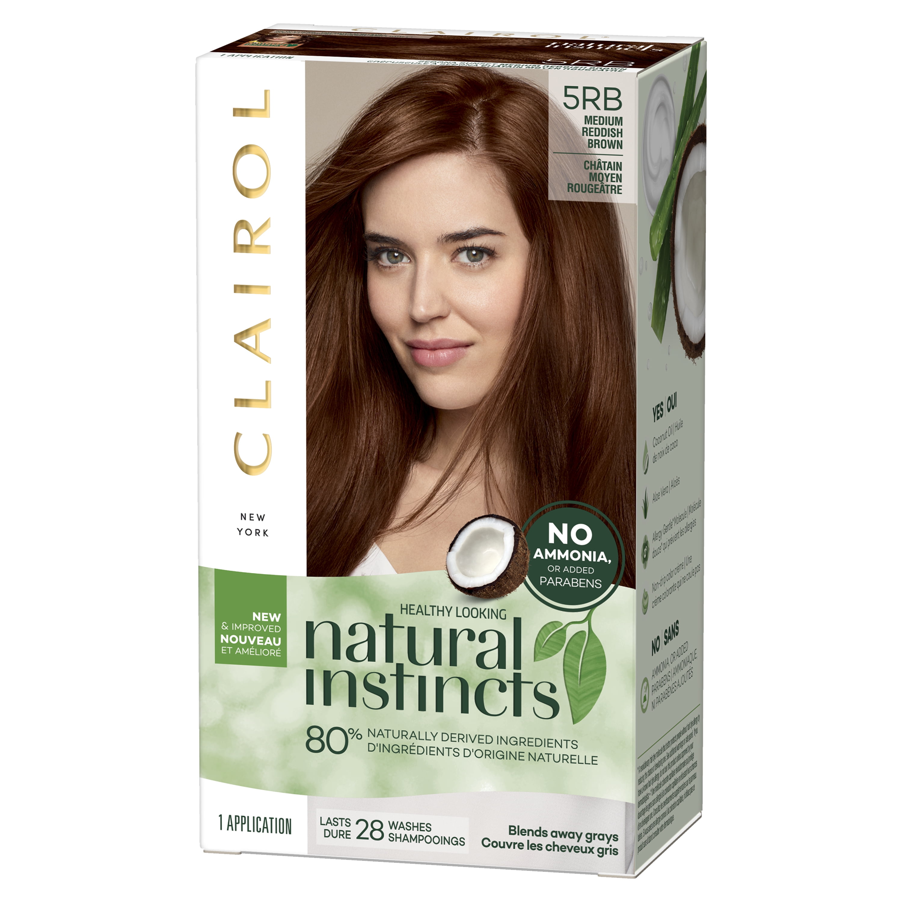 Clairol Natural Instincts Hair Color 5rb Medium Reddish Brown