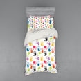 thumbnail image 1 of Ambesonne Cartoon Bedding Set 3 Pcs, Colorful, Twin XL, Yellow Teal and Red, 1 of 3