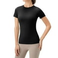 thumbnail image 2 of Baozhu Women's Short/Long Sleeve Round Neck Shirts Quick Dry Outdoor Yoga Running Gym Workout Tops Fashion Basic Tee S-XL, 2 of 7