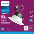 thumbnail image 2 of Philips 4 In. LED Recessed Light Retrofit Kit - Dimmable, Daylight, Wet Rated - White, 2 of 2