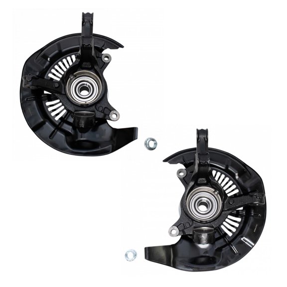 TRQ Complete Wheel Hub Bearing & Steering Knuckle Assembly Pair for Highlander BHA34230 Fits select: 2008-2013 TOYOTA HIGHLANDER