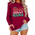 thumbnail image 1 of TINZ Chandail en Molleton pour Femmes Chandails en Molleton Surdimensionnés Col Rond Manches Longues Chandail à Capuche Fermeture Éclair Vestes Chandails en Molleton de Noël pour Femmes Pulls Manches Mignonnes, 1 of 5