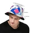 thumbnail image 3 of ZICANCN Bucket Hat -Graffiti Camouflage Unisex Print Double-Side-Wear Bucket Hat for Fishing Beach Outdoor, 3 of 5