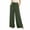 #0068-Green, variant on Karight Women Polka Dot Pants Linen Blend Wide Leg High Waist Drawstring Casual Loose Vacation Lounge Palazzo Trousers