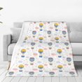 thumbnail image 1 of Balery Hot Air Balloon Manta de Felpa Suave y Acogedora – Cobija de Franela Aterciopelada para Cama, Lavable y Cálida para Sofá, Mascotas, Transpirable-40"x30", 1 of 7