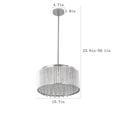 thumbnail image 2 of Crystal Chandelier, K9 Crystal Modern Round Chandelier For Dining Room, Large Crystal Pendant Fixtures Raindrop Luxury Pendant Ceiling Light For Entryway Foyer Staircase, 2 of 8